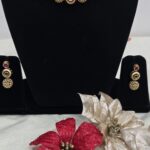 Gold Oxidised Jewellery Set